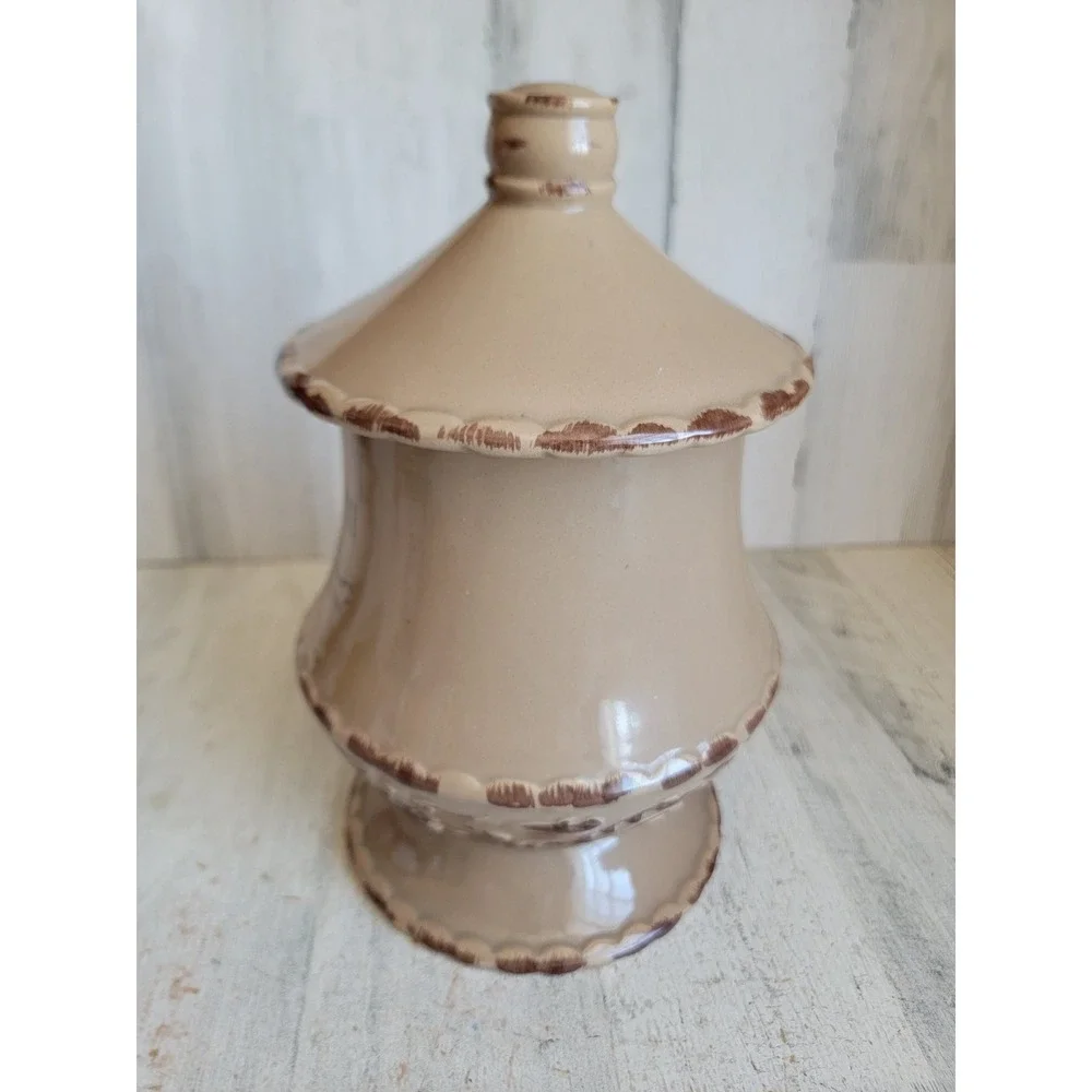 Biscotti Brown Cookie Jar citta del Venezia Ceramic Designpac Panetteria